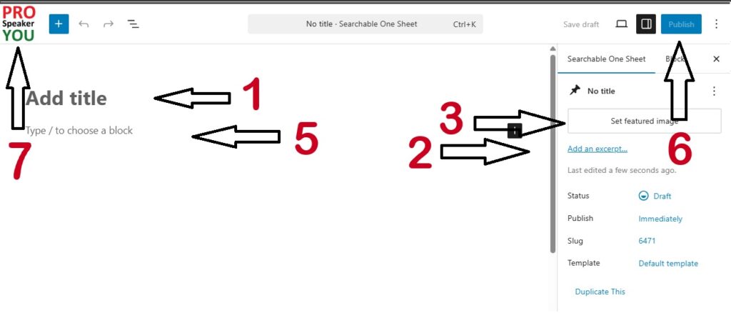WordPress editor screenshot
